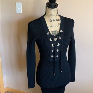 Michael Kors black knit dress